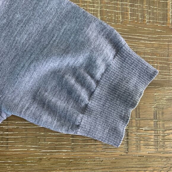 Theory wool short sleeve open front cardigan sweater size large - Picture 4 of 9